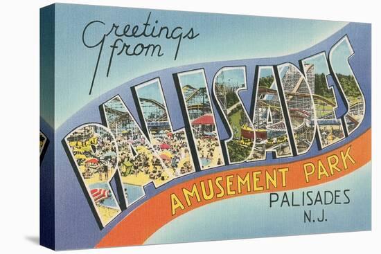 Greetings from Palisades Park-null-Stretched Canvas