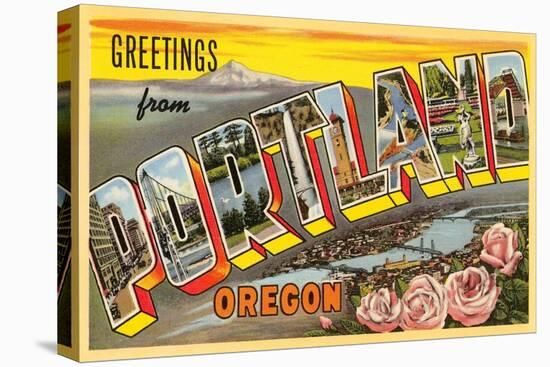 Greetings from Portland, Oregon-null-Stretched Canvas