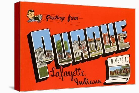 Greetings from Purdue, Indiana-null-Stretched Canvas