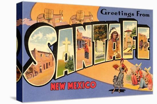 Greetings from Santa Fe, New Mexico-null-Stretched Canvas