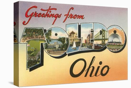 Greetings from Toledo, Ohio-null-Stretched Canvas