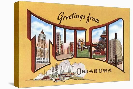 Greetings from Tulsa, Oklahoma-null-Stretched Canvas