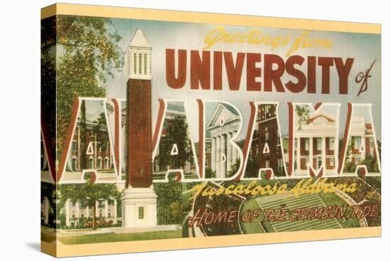 Greetings from University of Alabama, Tuscaloosa-null-Stretched Canvas