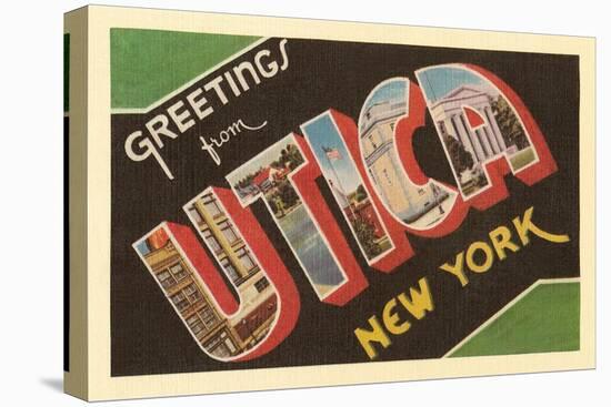 Greetings from Utica, New York-null-Stretched Canvas