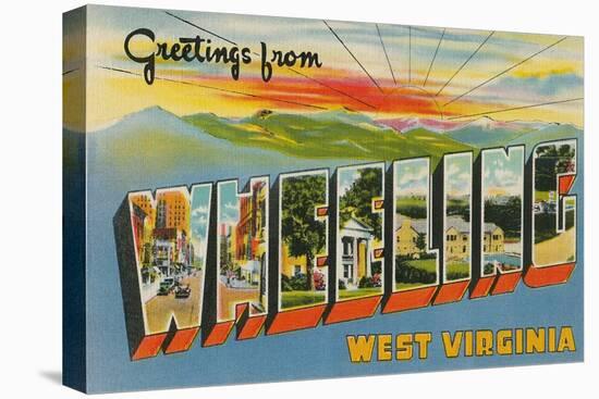 Greetings from Wheeling, West Virginia-null-Stretched Canvas