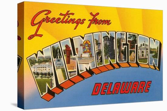 Greetings from Wilmington, Delaware-null-Stretched Canvas