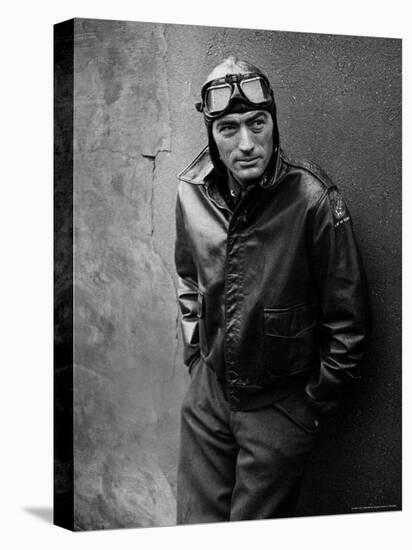 Gregory Peck Costumed as WWII American Air Forces Bomber Pilot for Twelve O'clock High-W^ Eugene Smith-Premier Image Canvas