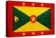 Grenada Flag Design with Wood Patterning - Flags of the World Series-Philippe Hugonnard-Stretched Canvas