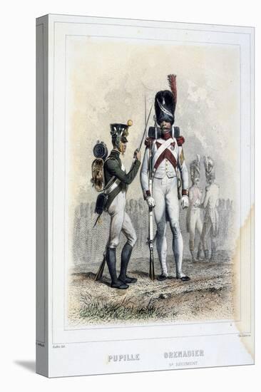 Grenadier and Pupil of the 3rd Regiment, 1859-Auguste Raffet-Premier Image Canvas