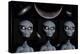 Grey Alien Clones-null-Stretched Canvas