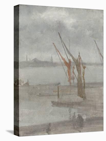 Grey and Silver: Chelsea Wharf, C.1864-68 (Oil on Canvas)-James Abbott McNeill Whistler-Premier Image Canvas