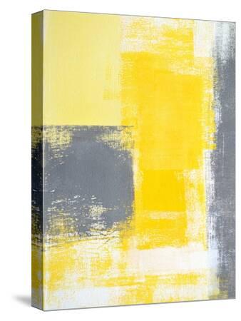'Grey And Yellow Abstract Art Painting' Art Print - T30Gallery | Art.com