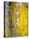 Grey And Yellow Abstract Art Painting-T30Gallery-Stretched Canvas