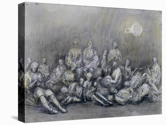 Grey Tube Shelter-Henry Moore-Premier Image Canvas