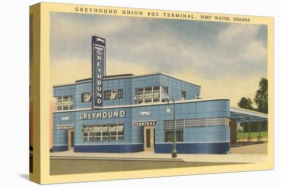 Greyhound Bus Terminal, Ft. Wayne-null-Stretched Canvas