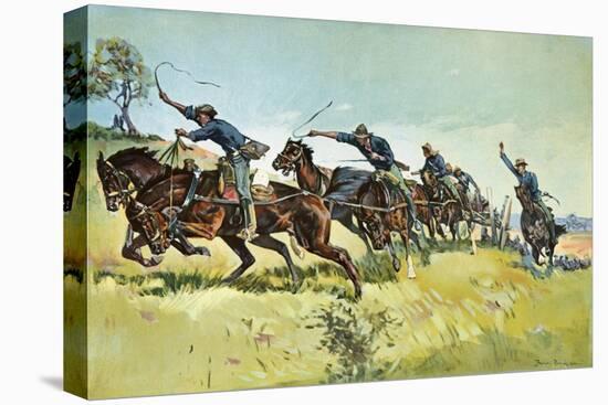 Grimes's Battery Going Up El Pozo Hill-Frederic Sackrider Remington-Premier Image Canvas