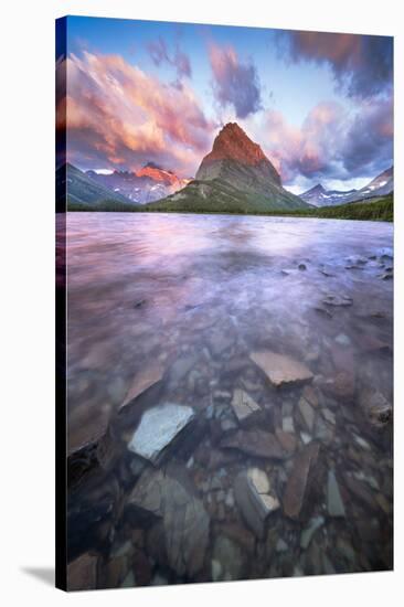 Grinnel Point at Sunrise, Glacier National Park-Jason Savage-Stretched Canvas