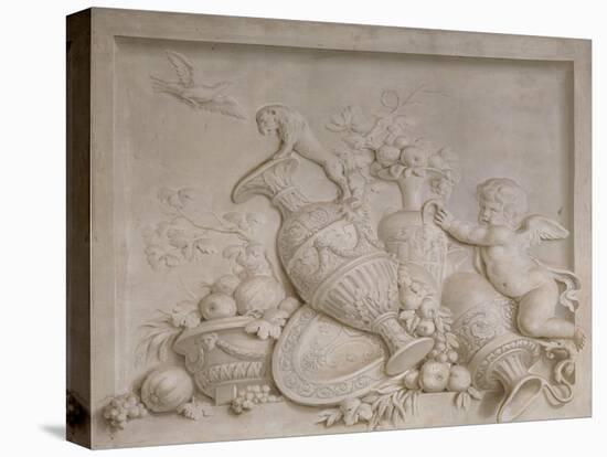 Grisaille en trompe-l'oeil imitant un bas-relief (d'une série de six), dessus de porte-Piat Joseph Sauvage-Premier Image Canvas