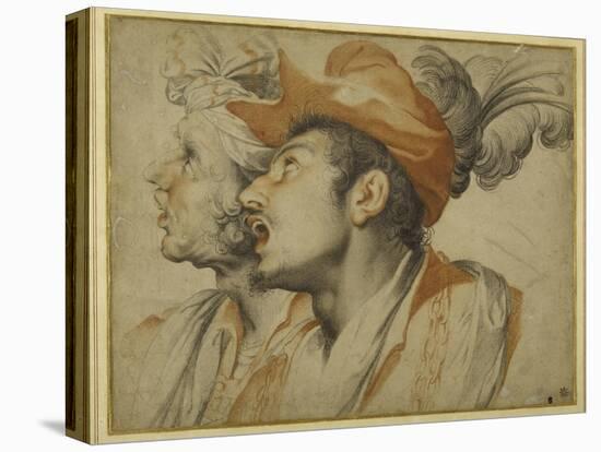 Grotesquerie of Two Fashionably Dressed Men Singing-Camillo Procaccini-Premier Image Canvas