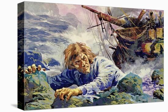Grotius Died Escaping from a Shipwreck on His Way Back to Holland-null-Premier Image Canvas