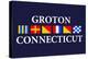 Groton, Connecticut - Nautical Flags-Lantern Press-Stretched Canvas