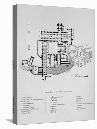 'Ground Plan of Abbey of Fountains', Fountains Abbey,1897-Unknown-Premier Image Canvas