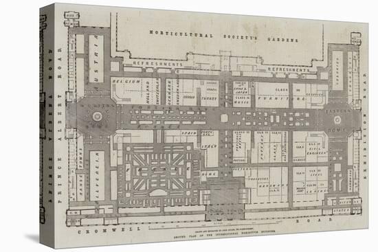 Ground Plan of the International Exhibition Building-John Dower-Premier Image Canvas