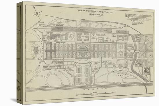 Ground Plan of the Vienna Universal Exhibition, 1873-John Dower-Premier Image Canvas