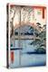 Grounds of Kameido Tenjin Shrine, Plate 57 from the Series 'One Hundred Views of Famous Places in…-Ando Hiroshige-Premier Image Canvas