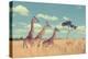 Group Giraffe in National Park of Kenya, Africa-Volodymyr Burdiak-Premier Image Canvas