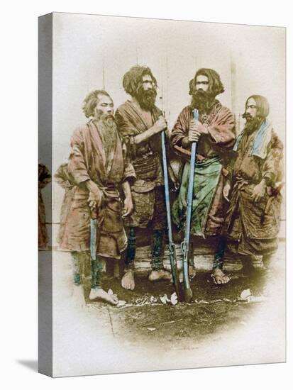 Group of Ainu People, Japan, 1882-Felice Beato-Premier Image Canvas