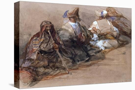 Group of Arab Figures, Two Smoking a Cubuk-David Roberts-Premier Image Canvas