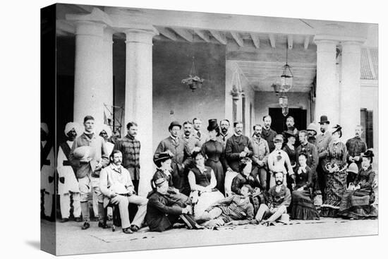 Group of Europeans in Colonial India, C.1870s-null-Premier Image Canvas