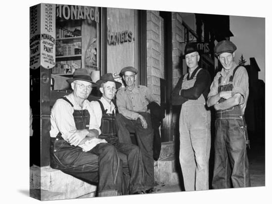 Group of Farmers Standing Outside Store-null-Premier Image Canvas