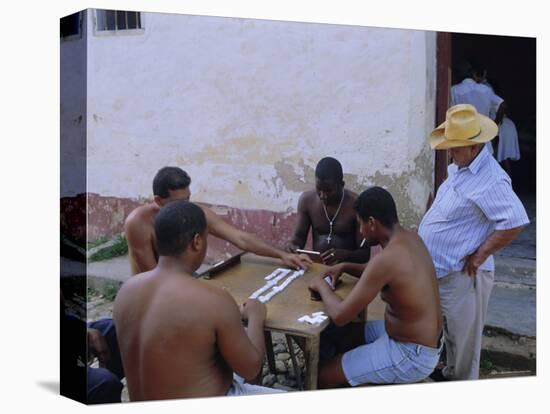 Group of Men Playing Dominos, Trinidad, Sancti Spiritus, Cuba-J P De Manne-Premier Image Canvas