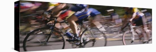 Group of People Cycling-null-Premier Image Canvas