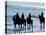 Group of People on Horseback at the Beach-null-Premier Image Canvas