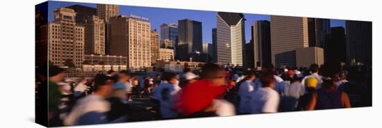 Group of People Running a Marathon, Chicago, Illinois, USA-null-Premier Image Canvas