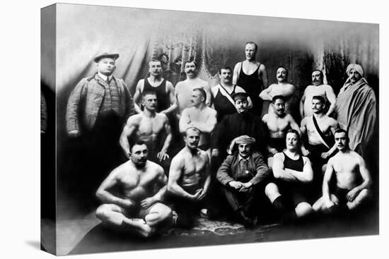 Group of Russian Wrestlers-null-Stretched Canvas