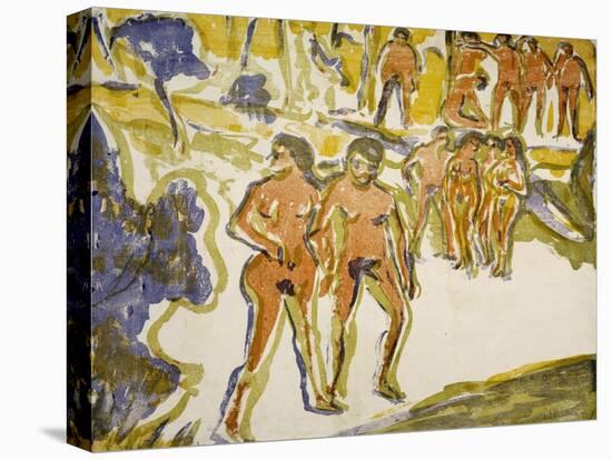 Group of Swimmers, 1909-Ernst Ludwig Kirchner-Premier Image Canvas