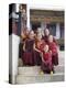 Group of Young Buddhist Monks, Karchu Dratsang Monastery, Jankar, Bumthang, Bhutan-Angelo Cavalli-Premier Image Canvas