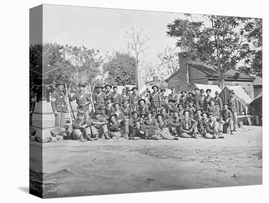 Group Photo of the 44th Indiana Infantry During the American Civil War-Stocktrek Images-Premier Image Canvas