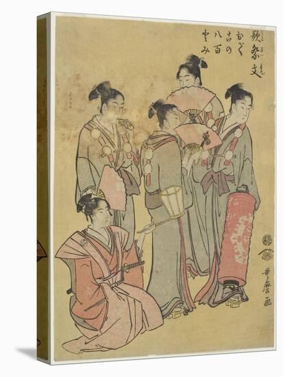 Group Singers, 1781-1806-Kitagawa Utamaro-Premier Image Canvas