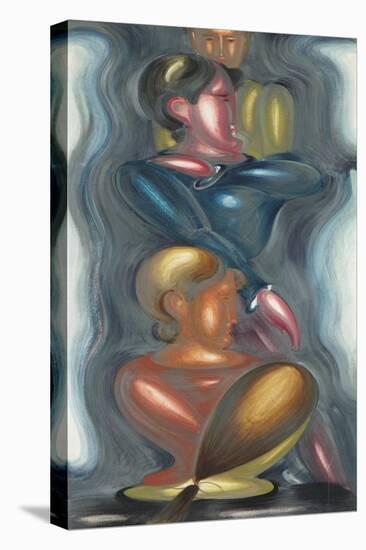 Group with Blue Ecstasy-Oskar Schlemmer-Premier Image Canvas