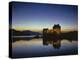 GrovŸbritanien, Schottland, Eilean Donan Castle Mit, Loch Duich Am Abend, Abendstimmung, Burg, See-Thonig-Premier Image Canvas
