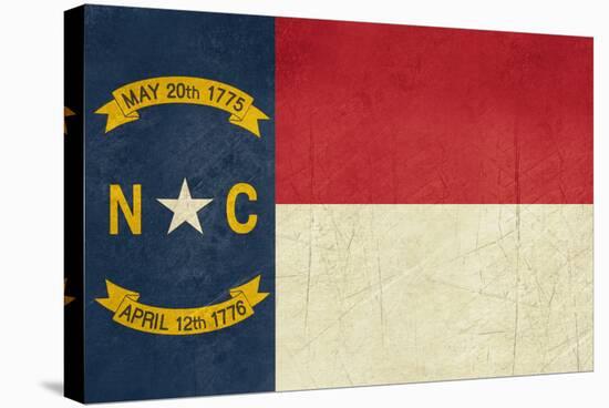 Grunge Illustration Of North Carolina State Flag, United States Of America-Speedfighter-Stretched Canvas