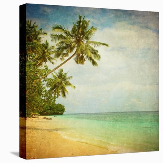 Grunge Image Of Tropical Beach-javarman-Stretched Canvas