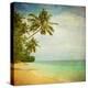 Grunge Image Of Tropical Beach-javarman-Stretched Canvas