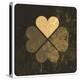 Grunge Lucky Clover Leaf-pashabo-Stretched Canvas