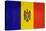 Grunge Sovereign State Flag Of Country Of Moldova In Official Colors-Speedfighter-Stretched Canvas